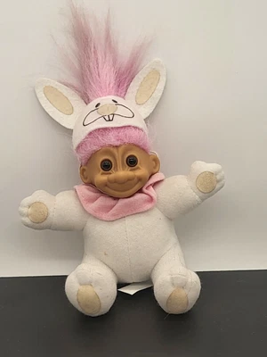 £13.58 • Buy Easter Bunny Rabbit Pink Hair Russ Troll Soft Body Doll 2384 Animal Zoo Spring