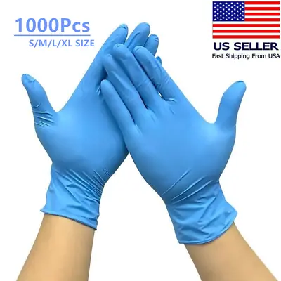 1-1000Pcs 4 Mil Medical Grade Nitrile Exam Latex Free Disposable Gloves S/M/L/XL • $34.99