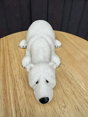 VTG 2000 2nd Nature Designs Quarry Critters Papa Polar Bear Figurine 8  (G) • $14.99