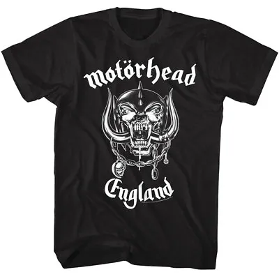 Motorhead England 78 Men's T-Shirt Snaggletooth War-Pig Lemmy Heavy Metal Rock B • $30.99