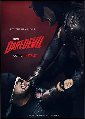 Marvel  Daredevil Netflix A4 Posterscanvas Framed Print  Various Sizes • £13.99