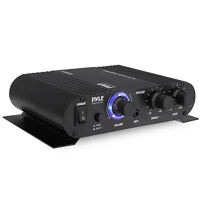 Pyle 90W 2 Channel Hi-Fi Home Audio Stereo Speakers Amplifier W/Aux & RMS Power • $39.99