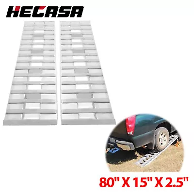 HECASA  80  X 15   Ramps  6000 LBS Silver Truck Trailer Hook End Knife Foot • $275