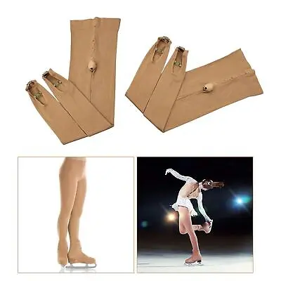 £27.72 • Buy Thermal Ice Skating Tights Figure Leggings Buckled Stretchy Thermal Training