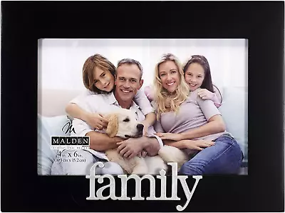 Malden International Designs Family Expressions Picture Frame 4x6 Black • $25.16