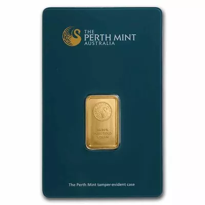 5 Gram Gold Bar - Perth Mint (Plain Back In Assay) • $436.68