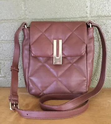 Vince Camuto Genuine Leather Chocolate Craving Crossbody Purse • $24.95