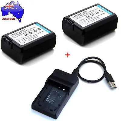 $62.88 • Buy AU Battery / Charger For NP-FW50 Sony Alpha A3000 A5000 A5100 A6000 A6300 Camera
