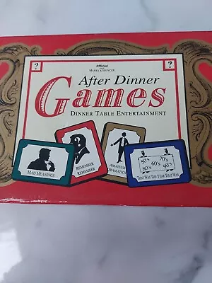 Vintage 1997 Marks And Spencer Box Of After Dinner Games Board Game • £15