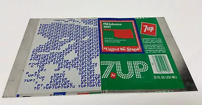 Oklahoma Unrolled Aluminum “7 UP” Can 1959 States - United We Stand • $59.61