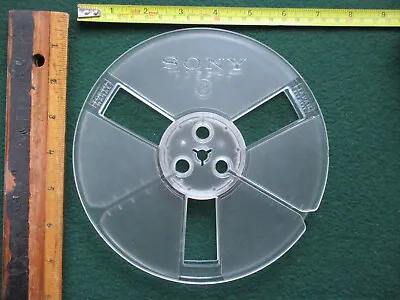 One 7  18cm Sony Clean Empty Used Take Up Reel FOR 1/4  Tape • £6.95