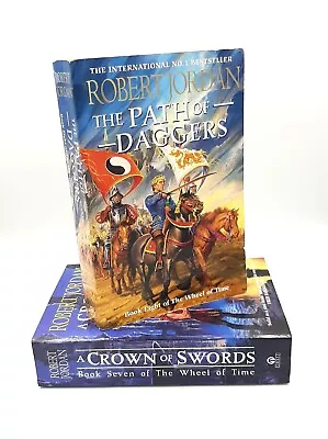 The Wheel Of Time #7 & 8 Large Paperback Books By Robert Jordan Path Of Daggers • $32