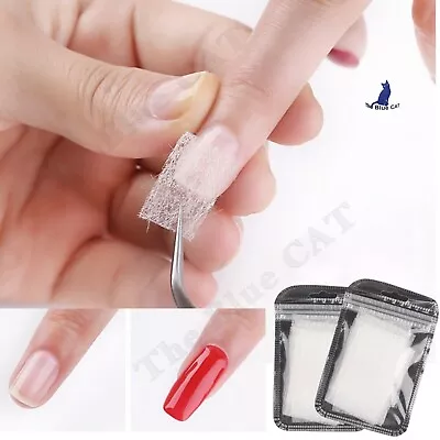 Nail Extension Silk Fiberglass Non Woven UV Gel DIY Silk Manicure Accessory • £2.45