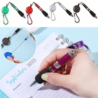 Lanyard Pull Rope Easy Pull Buckle Pen Writing Tools Ballpoint Pen Neutral Pen • £3.30