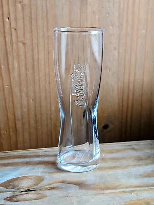 2 X Coca Cola 14oz Embossed Clear Glass Long Drink Nucleated Brand New • £9.99