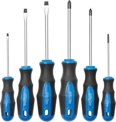 6-Piece Magnetic Tip Screwdriver Set - Phillips And Flat Head Cushion Grip • $15.95