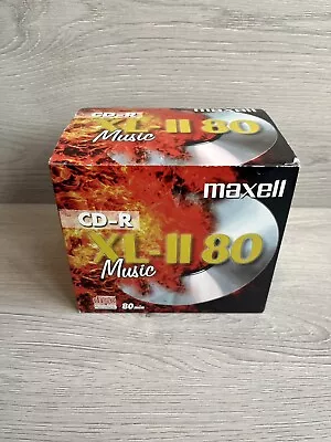 Maxell CD-R 80 XL-II - 10 PACK 80 Min Music Audio Blank Recordable Disc CDR NEW  • £16