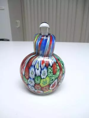 Colorful Murano ? Art Glass Millefiori Perfume Fragrance Bottle • $15