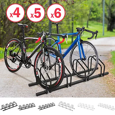$62.95 • Buy 1-4/5/6 Bike Rack Floor Bicycle Storage Stand Holder Cycling Parking Portable