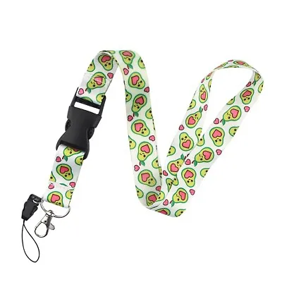 Lanyard ID Card Holder NHS Avocado Fruit Green Neck Strap Key Holder Mobile • £2.99