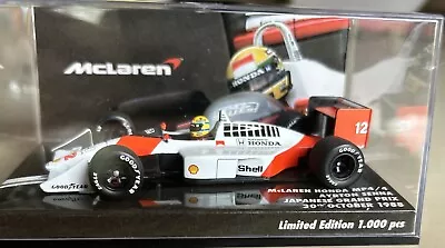 Minichamps 1:43 Mclaren Honda Mp4/4 Senna Suzuka Gp 1988 Lim. Edition 1000 Pcs • $199.99