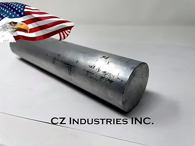 2  DIA ALUMINUM 6061 ROUND ROD 12  LONG Solid Extruded Bar Lathe Stock -  QTY:1 • $27