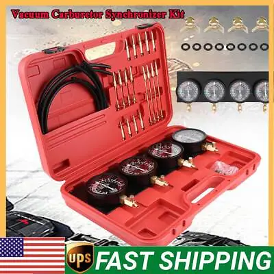 Motorcycle Carburetor Synchronizer Tool Vacuum Gauge Kit Carb Synchronizer Tool • $65.99