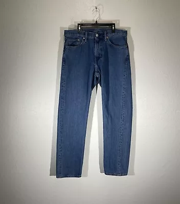 H&M Pants Mens 33 Blue Denim Jeans Relaxed Fit Medium Wash Cotton Casual 33x32 • $12.71