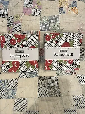 MODA Sunday Stroll Charm Pack Of 42 Squares At 5   By Bonnie And Camille NIP • $10.99