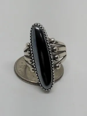 Vintage Sterling Silver 925 Magnetite Ring Size 8 • $39.99