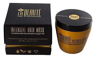 La Beaute Intensive Hair Mask - Pure Keratin & Argan Oil 16.9 Fl.oz $$$ • $39.90
