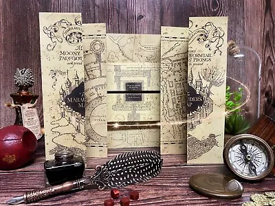 Harry Potter ⚡ Hogwarts Marauders Map Replica 👣  UK Seller 🇬🇧 • £4.99