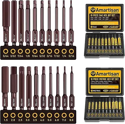 Hex Key Allen Bit Set Quick Change Connect Impact Driver Power Drill Metric Long • $14.73