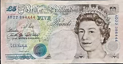 Nice GB Paper £5 Five Pound Note 1990 • £10