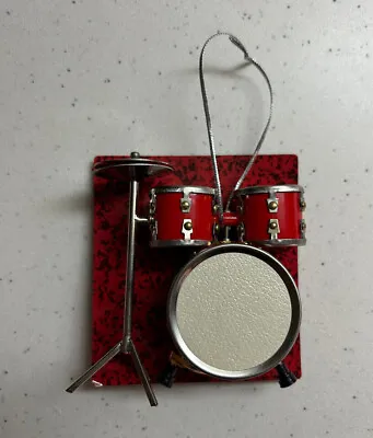 Treasure Gurus Miniature Drum Set Musical Instrument Realistic Ornament • $17.99