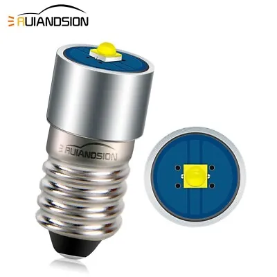 1pc 3V E10 LED 2525 3W Screw Base Torch Flashlight Bulb Replace Light Bulb White • $4.56