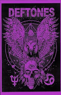 Deftones 2013 Boulder & Denver Tour Concert Art Poster Reprinted 11  X 17  Cns • $12.99