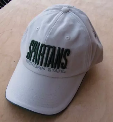Brand New Mens Khaki Hat Cap Msu Michigan State Spartans Logos Cotton Adjustable • $9.99