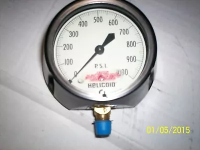 NEW HELICOID E1A1H1A000000411 800 006 GAUGE Gage 3 1/2  1000PSI 1/4  NROOM5 • $195