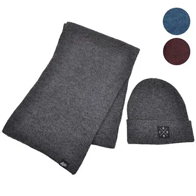 Set Of Scarf & Beanie Hat - Men And Women Soft Knitted • £7.99