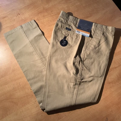 £7.95 • Buy Atlantic Bay Original Chino Trousers Flat Front Beige Brand New With Tags 36R