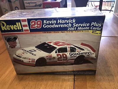 Revell 29 Kevin Harvick 2001 Monte Carlo Goodwrench 1:24 Model Kit Factory Seal • $16.50