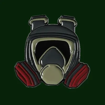 Breaking Bad Pin Walter White Heisenberg Enamel Metal Brooch Badge GAS MASK • $12.50