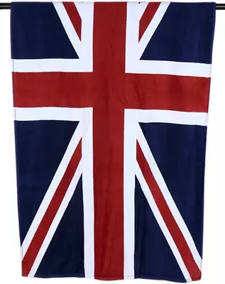 Large British Beach Towel Soft Microfiber Union Jack Pattern Bath Towels Holiday • £19.36