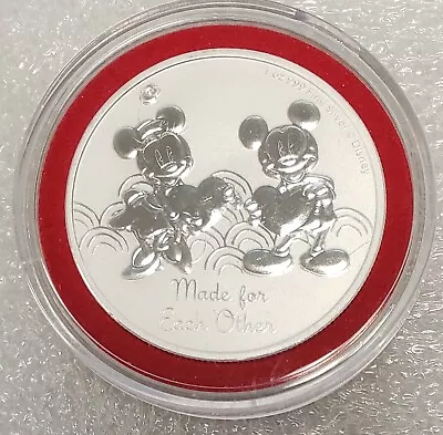 2023 Niue Disney Mickey & Minnie Made For Each Other 1 Oz Silver Coin In Capsule • $38.95