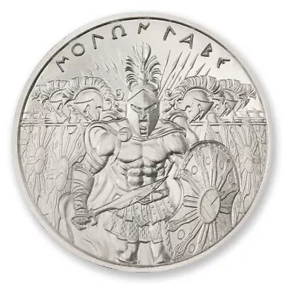 Silver Prices Soaring Soon! 1 Oz Molon Labe Type II .999 Fine Silver Round Manly • $58.88