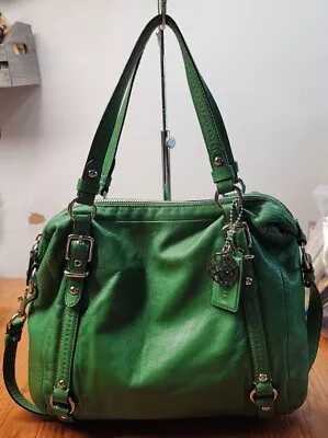 Coach 15273 Leather Alexandra Convertible Smooth Leather Green • $85