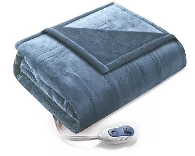 Comfort Spaces Luxury Microplush Electric Heated Wrap Blanket Poncho 50  X 64  • $26.24