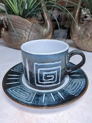 MIKASA POTTERS CRAFT FIRESONG CUP AND SAUCER PATTERN HP300 Modern Southwestern • $9.99