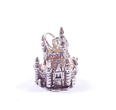 Vintage Fairytale Castle Charm Opens To Mouse 925 Sterling Silver 2.6g • £16